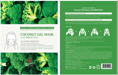 Image Of Cello Pack (Leaders Insolution Coconut Mask With Broccoli Cello Pack)